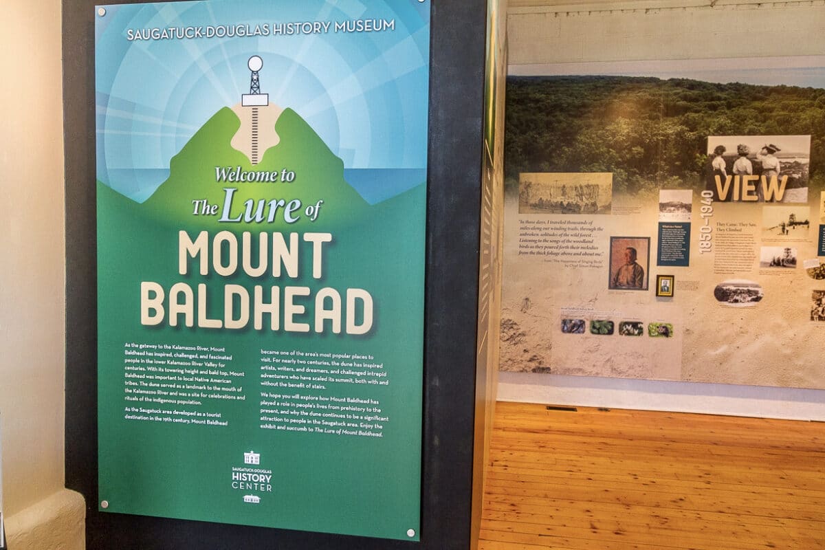 Tittle poster at the Lure of Mount Baldhead exhibit
