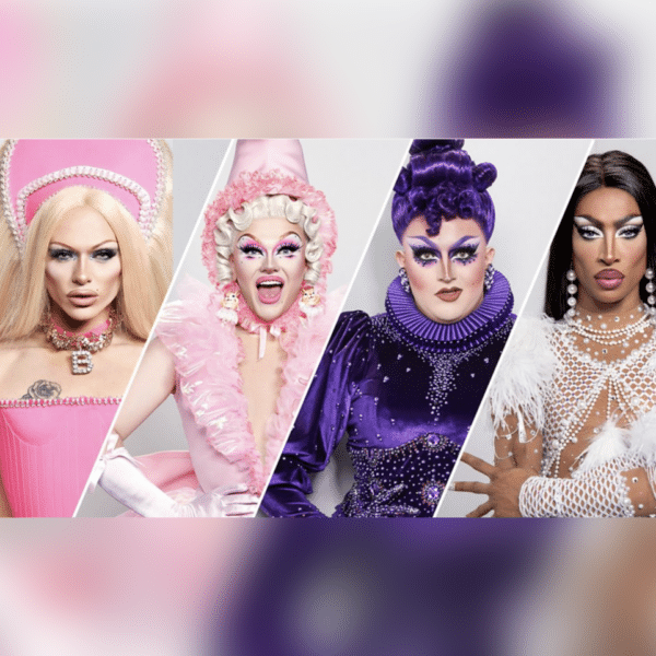 History of drag image - four drag queens